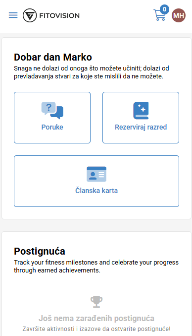 Pregled profila člana - kompletni prikaz